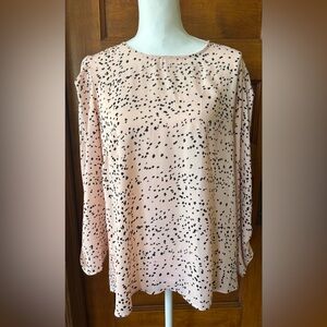 DKNY Pink Polka Dot Women's Top